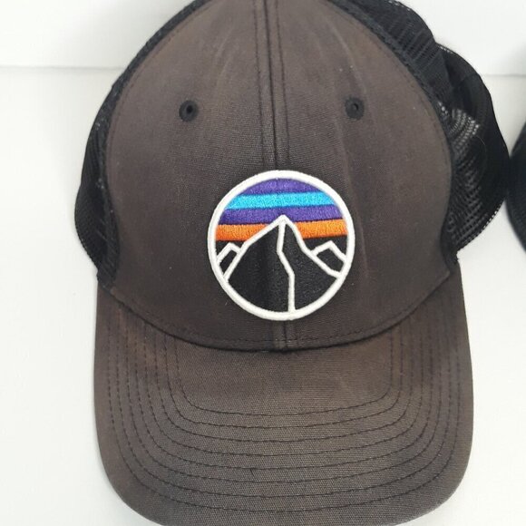 Patagonia Mesh Snapback Trucker Baseball Hats OSFM Gray Multi - Picture 1 of 4